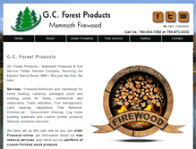 Tablet Screenshot of gcforestproducts.com